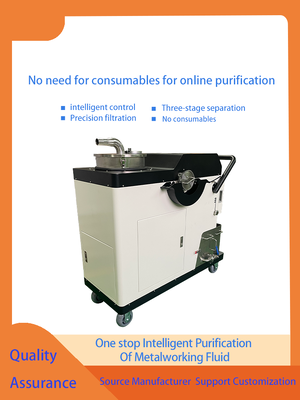 120W Grinding Machine Coolant Filtration System Powered by Centrifuge White Unit Ideal for Metalworking Fluid Filtration
