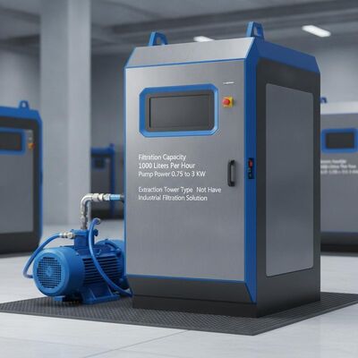 Filtrationskapazität 1000 Liter pro Stunde CNC-Kühlschmierstoff-Filtersystem Pumpenleistung 0,75 bis 3 KW Absaugung Turmtyp Keine industrielle Filtrationslösung