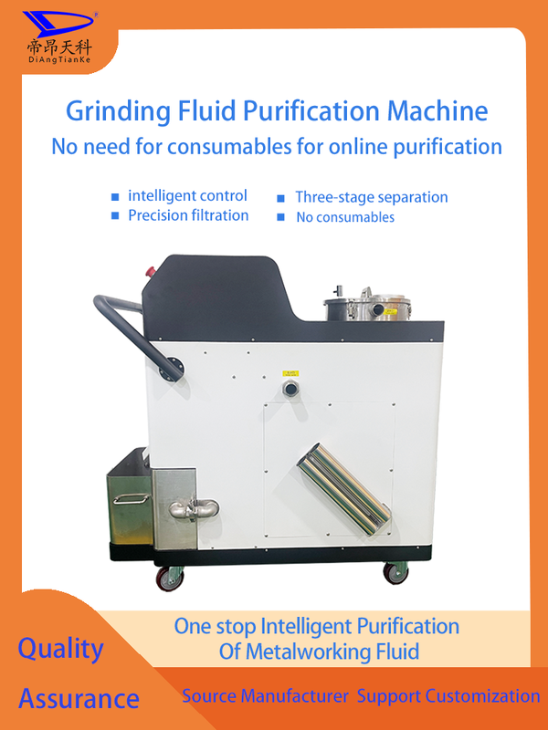 White Grinding Machine Coolant Filtration System Including Tankcapacity 50 To 500 Liters and Centrifuge Designed for Coolant Recycling